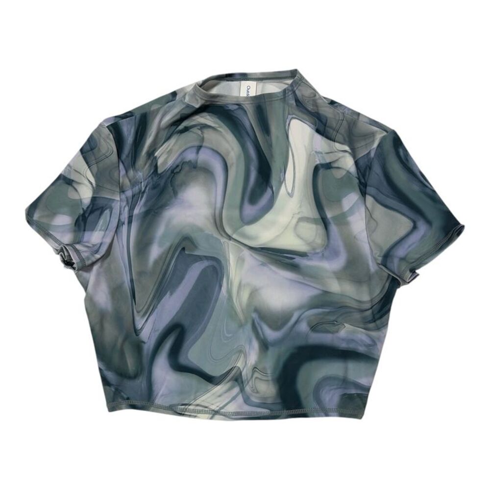 Outdoor Voices Cropped Short Sleeve UPF 50+ Rashguard - Multi